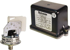 Barksdale - 0.5 to 5 psi Adjustable Range, 100 Max psi, Low Pressure Vacuum Switches - 1/8 NPT Male, Terminals, SPDT Contact, 304SS Wetted Parts, 2% Repeatability - Exact Tooling