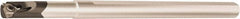 Vargus - Internal Thread, Right Hand Cut, 16mm Shank Width x 15mm Shank Height Indexable Threading Toolholder - 4.921" OAL, 5.0KIR Insert Compatibility, CNVRC Toolholder, Series Mini 3 - Exact Tooling