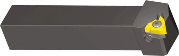 Vargus - External Thread, Left Hand Cut, 3/4" Shank Width x 3/4" Shank Height Indexable Threading Toolholder - 6" OAL, 3EL Insert Compatibility, AL Toolholder, Series OffSet Qualified - Exact Tooling