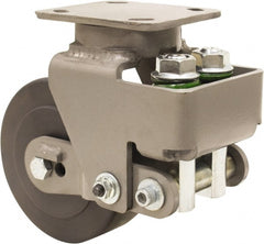 Hamilton - 6" Diam x 2" Wide, Impact-Resistant Cast Nylon Swivel Caster - 1,645 Lb Capacity, Top Plate Mount, 4" x 5" Plate, Sealed Precision Ball Bearing Bearing - Exact Tooling