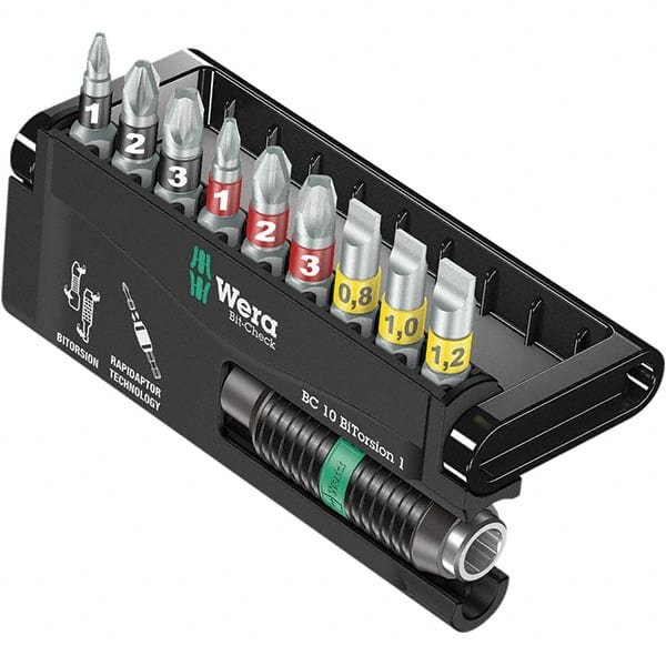 Wera - Power & Impact Screwdriver Bit Sets Point Type: Phillips; Pozidriv; Slotted Tool Type: Phillips; Pozidriv; Slotted - Exact Tooling