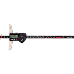 Mahr - Electronic Depth Gages; Minimum Measurement (mm): 0 ; Minimum Measurement (Decimal Inch): 0 ; Maximum Measurement (Decimal Inch): 8 ; Maximum Measurement (mm): 200 ; Resolution (mm): 0.01 ; Resolution (Decimal Inch): 0.0005 - Exact Tooling