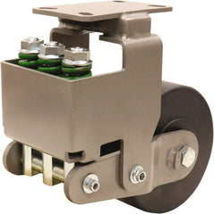 Hamilton - 8" Diam x 3" Wide, Impact-Resistant Cast Nylon Rigid Caster - 3,145 Lb Capacity, Top Plate Mount, 4-1/2" x 6-1/2" Plate, Sealed Precision Ball Bearing Bearing - Exact Tooling