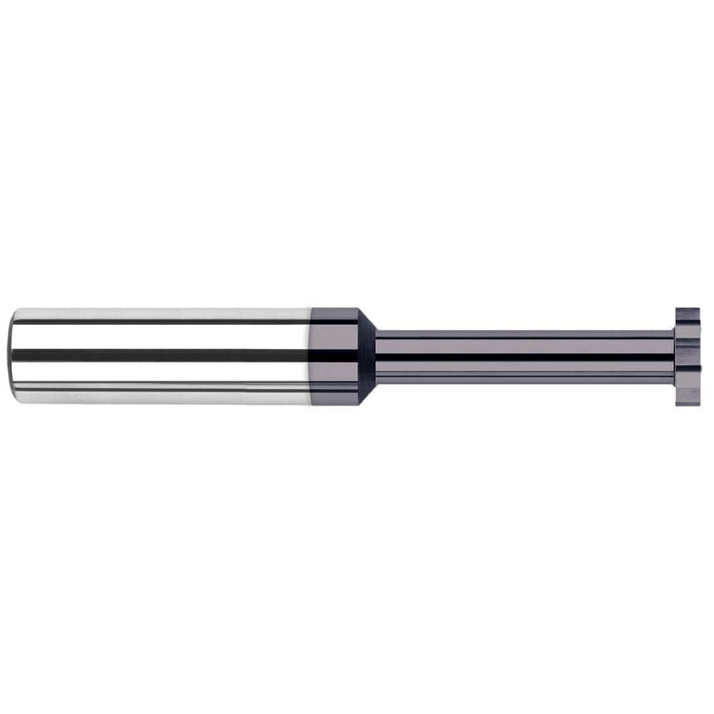 Harvey Tool - 1/4" Cut Diam, 0.025" Cut Width, 1/4" Shank, Straight-Tooth Woodruff Keyseat Cutter - Exact Tooling