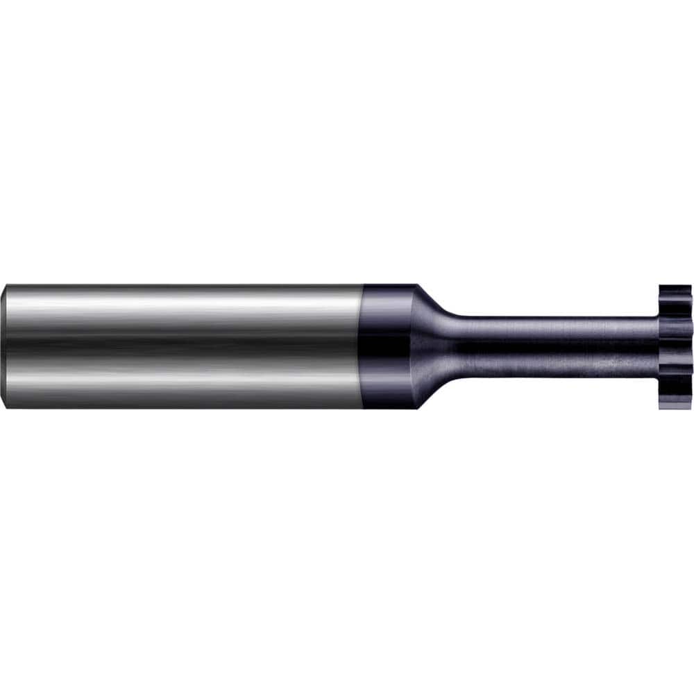Harvey Tool - 1/8" Cut Diam, 3/32" Cut Width, 1/8" Shank, Straight-Tooth Woodruff Keyseat Cutter - Exact Tooling