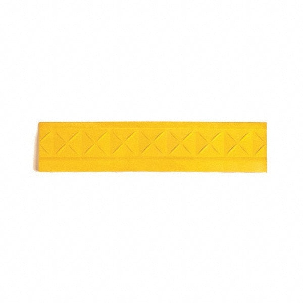 Ergo Advantage - 18" Long x 4" Wide x 1" Thick, Anti-Fatigue Modular Matting Anti-Fatigue Flooring - Female, 1 Interlocking Side, Yellow, For Dry Areas - Exact Tooling