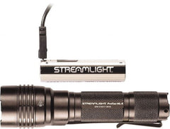 Streamlight - White LED Bulb, 1,000 Lumens, Industrial/Tactical Flashlight - Black Aluminum Body, 1 18650 Lithium-Ion Battery Included - Exact Tooling