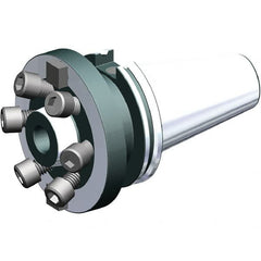 Kennametal - CV50 2-3/4" Shank Diam Taper Shank 22.29mm Hole End Mill Holder/Adapter - 4-5/8" Nose Diam, 2.255" Projection, 1-8 Drawbar, Through-Spindle Coolant - Exact Tooling