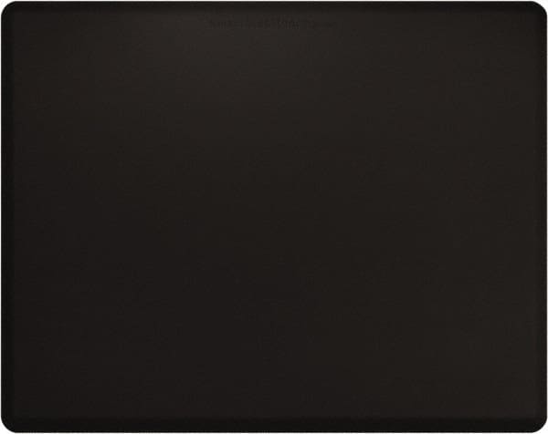 Smart Step - 5' Long x 4' Wide, Dry Environment, Anti-Fatigue Matting - Black with Yellow Borders, Urethane with Urethane Sponge Base, Beveled on All 4 Sides - Exact Tooling