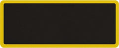 Smart Step - 5' Long x 2' Wide, Dry Environment, Anti-Fatigue Matting - Black with Yellow Borders, Urethane with Urethane Sponge Base, Beveled on All 4 Sides - Exact Tooling