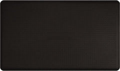 Smart Step - 5' Long x 3' Wide, Dry Environment, Anti-Fatigue Matting - Black, Urethane with Urethane Sponge Base, Beveled on 3 Sides - Exact Tooling