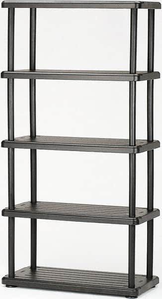 Ability One - Plastic Shelving; Type: Structural Plastic Open Shelving ; Shelf Capacity (Lb.): 180 ; Width (Inch): 36 ; Height (Inch): 74 ; Depth: 18 ; Number of Shelves: 5 - Exact Tooling