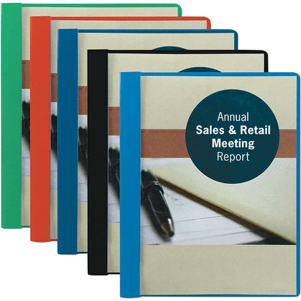 SMEAD - 11" Long x 8-1/2" Wide Report Cover with Tang/Prong Binding - Dark Blue - Exact Tooling