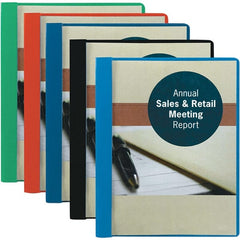 SMEAD - 11" Long x 8-1/2" Wide Report Cover with Tang/Prong Binding - Dark Blue - Exact Tooling