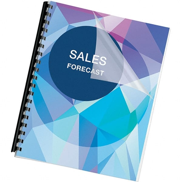 FELLOWES - 11" Long x 8-1/2" Wide Binding System Cover - Clear - Exact Tooling