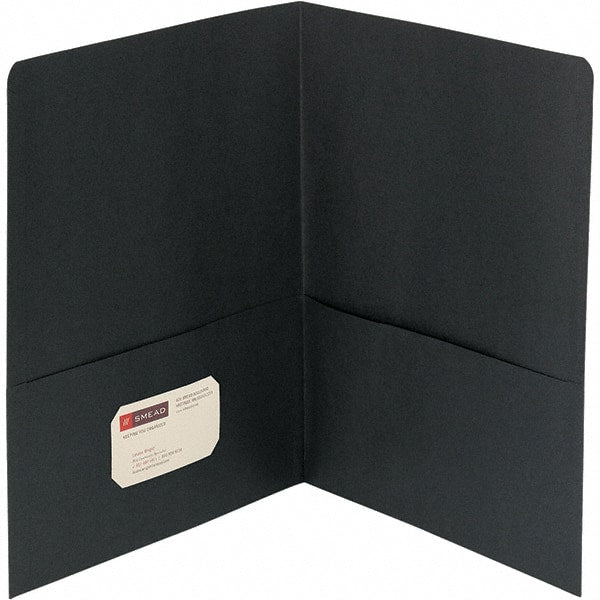 SMEAD - 11" Long x 8-1/2" Wide Pocket - Black - Exact Tooling