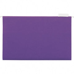 UNIVERSAL - 9-1/2x11-3/4", Legal, Violet, Hanging File Folder - 11 Point Stock, 1/5 Tab Cut Location - Exact Tooling