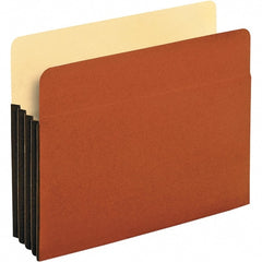 Pendaflex - 11-3/4 x 9-1/2", Letter Size, Brown, Expansion Folders - Straight Tab Cut Location - Exact Tooling