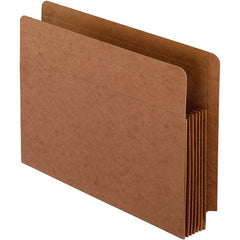 Pendaflex - 12-3/4 x 9-1/2", Letter Size, Brown, Expandable File Folders with Drop Front & End Tab Pocket - Straight Tab Cut Location - Exact Tooling
