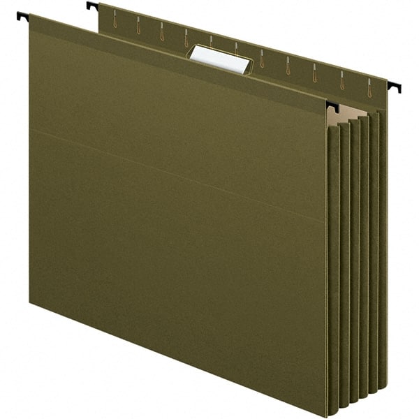Pendaflex - 12-51/64 x 9-51/64", Letter Size, Standard Green, Hanging Data Binders - 1/5 Tab Cut Location - Exact Tooling