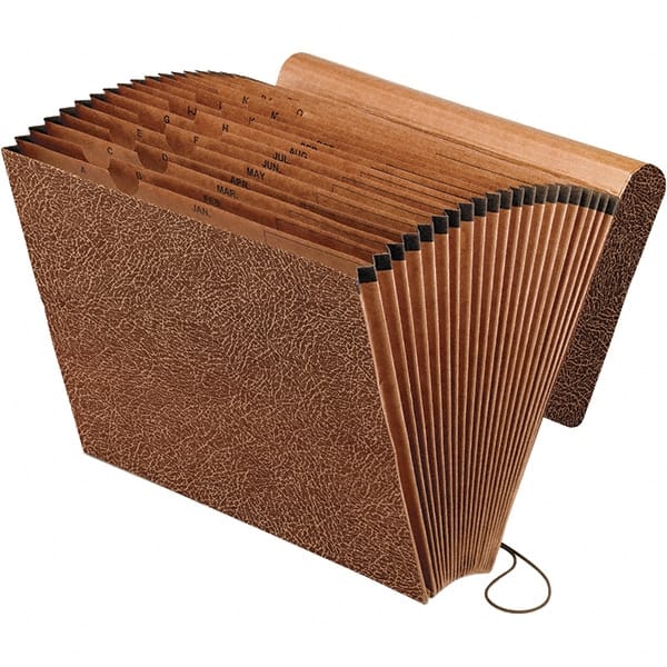 Pendaflex - 12 x 10", Letter Size, Redrope, Expandable File Folders with Elastic Cord Closure - Assorted Tab Cut Location - Exact Tooling