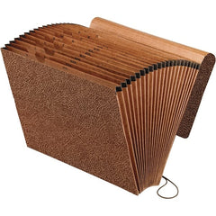 Pendaflex - 12 x 10", Letter Size, Redrope, Expandable File Folders with Elastic Cord Closure - Assorted Tab Cut Location - Exact Tooling