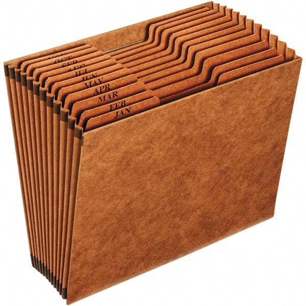 Pendaflex - 12 x 10", Letter Size, Brown, Expansion Folders - 1/3 Tab Cut Location - Exact Tooling