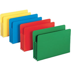 SMEAD - 14-3/4 x 9-1/2", Legal, Assorted Colors, Expansion Folders - Straight Tab Cut Location - Exact Tooling