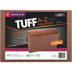 SMEAD - 15 x 10", Legal, Redrope, A-Z Indexed Expanding Files - Assorted Tab Cut Location - Exact Tooling