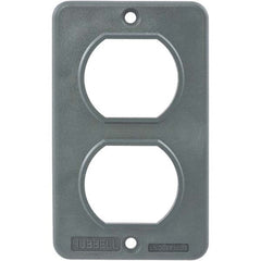 Hubbell Wiring Device-Kellems - Electrical Outlet Box & Switch Box Accessories Accessory Type: Box Cover Material: PBT Resin - Exact Tooling