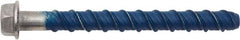 Powers Fasteners - 1/4" Diam, 1/4" Drill, 2" OAL, 1-1/8" Min Embedment Machine Screw Anchor Concrete Anchor - 316 Stainless Steel, Hex Head, Hex Drive, 1-3/4" Thread Length - Exact Tooling