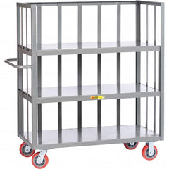Little Giant - 3,600 Lb Capacity, 3 Shelf, 3-Sided Truck - 60" Long x 30" Wide x 57" High - Exact Tooling