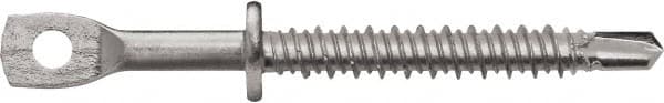 Powers Fasteners - 3/16" Zinc-Plated Steel Eyelet Mount Threaded Rod Anchor - 1/4" Diam x 3-1/4" Long, Eyelet Head, 590 Lb Ultimate Pullout, For Use with Steel - Exact Tooling