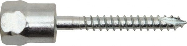 Powers Fasteners - 3/8" Zinc-Plated Steel Vertical (End Drilled) Mount Threaded Rod Anchor - 1/4" Diam x 3" Long, Hex Head, 2,075 Lb Ultimate Pullout, For Use with Wood - Exact Tooling