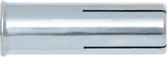 Powers Fasteners - 3/8" Diam, 1/2" Drill, 1-9/16" OAL, Drop-In Concrete Anchor - 1008 Carbon Steel, Zinc-Plated Finish, Hammer Drive, 5/8" Thread Length - Exact Tooling
