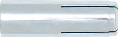 Powers Fasteners - 1/2" Diam, 5/8" Drill, 2" OAL, Drop-In Concrete Anchor - 1008 Carbon Steel, Zinc-Plated Finish, Hammer Drive, 13/16" Thread Length - Exact Tooling