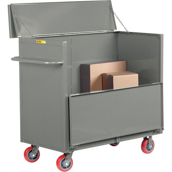 Little Giant - 3,600 Lb Capacity, 1 Shelf, Security Cart - 48" Long x 24" Wide x 47" High - Exact Tooling