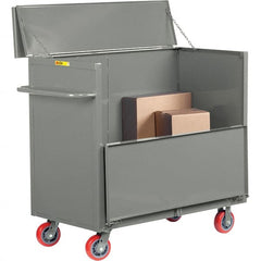 Little Giant - 3,600 Lb Capacity, 1 Shelf, Security Cart - 48" Long x 24" Wide x 47" High - Exact Tooling