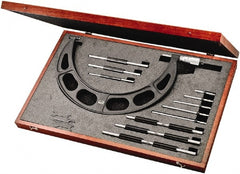 Starrett - Interchangeable-Anvil Micrometers Operation Type: Mechanical Minimum Measurement (mm): 150.00 - Exact Tooling