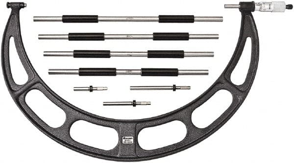 Starrett - Interchangeable-Anvil Micrometers Operation Type: Mechanical Minimum Measurement (mm): 300.00 - Exact Tooling