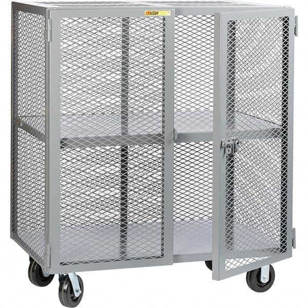 Little Giant - 1 Shelf Mobile Storage Cabinet - Steel, 61" Wide x 33" Deep x 57" High - Exact Tooling