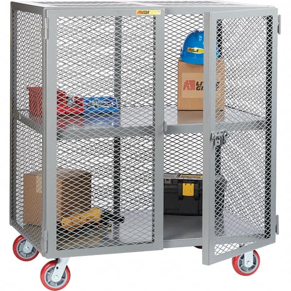 Little Giant - 1 Shelf Mobile Storage Cabinet - Steel, 73" Wide x 33" Deep x 57" High - Exact Tooling