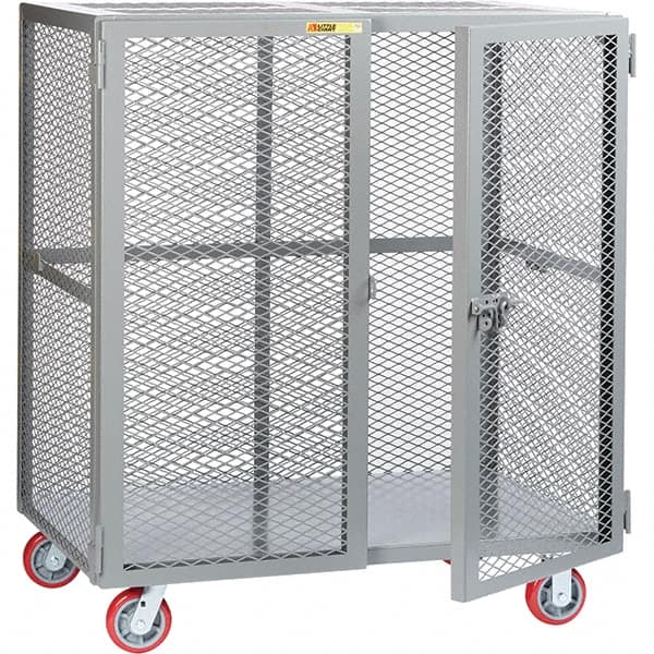 Little Giant - 1 Shelf Mobile Storage Cabinet - Steel, 61" Wide x 33" Deep x 57" High - Exact Tooling