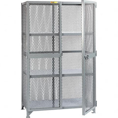Little Giant - 2 Shelf Storage Cabinet - Steel, 73" Wide x 33" Deep x 78" High - Exact Tooling