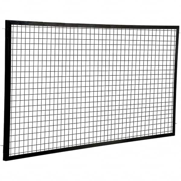 Vestil - 8' Long x 4' High, Black Hinged Door - Exact Tooling