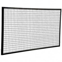 Vestil - 8' Long x 4' High, Black Hinged Door - Exact Tooling