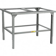 Little Giant - 43-1/2 Wide x 48" Deep x 43-1/2" High, Steel Workbench - Adjustable Height Legs - Exact Tooling