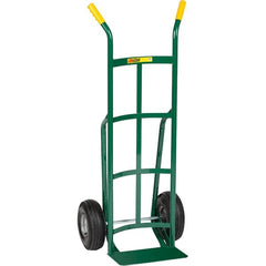 Little Giant - 800 Lb Capacity 49" OAH Hand Truck - Dual Handle, Steel, Pneumatic Wheels - Exact Tooling