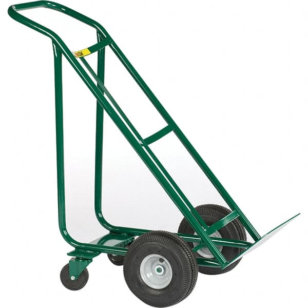 Little Giant - 800 Lb Capacity 47" OAH Hand Truck - Continuous Handle, Steel, Pneumatic Wheels - Exact Tooling
