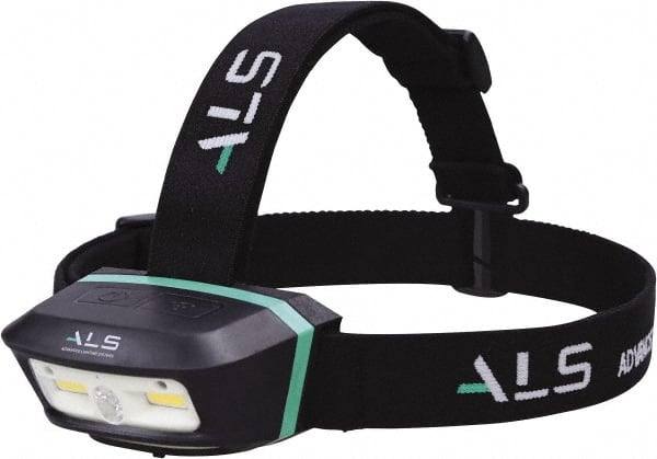 Advanced Lighting Systems - 3 Volt, Black Head Light - 250 Lumens, Rechargeable Battery, LED Lamp - Exact Tooling